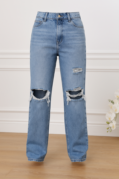 Gerade Tall Jeans mit Cut-Out